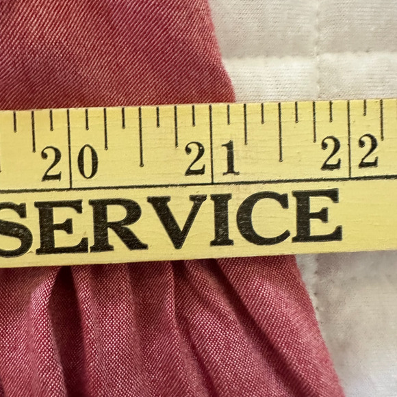 LA FILLE Womens Dress 5X Pink Long Sleeve Shift Midi Bohemian Festival Chic - Picture 9 of 13